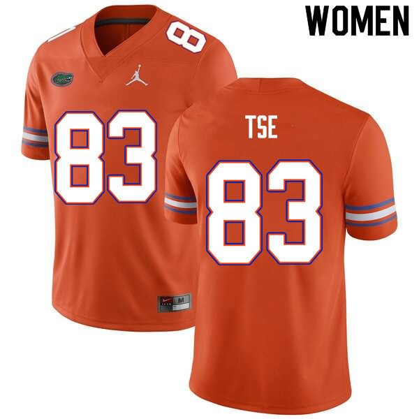 NCAA Florida Gators Joshua Tse Women's #83 Nike Orange Stitched Authentic College Football Jersey OEX4564PT